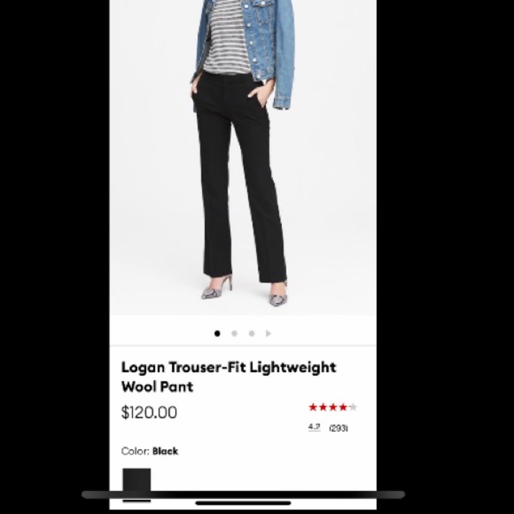 Banana Republic black pants